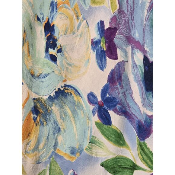 Jams World Tank Top Moss Moonlight Bliss Curved Hi-Lo Hem Women's W655 | L EUC - Picture 8 of 10